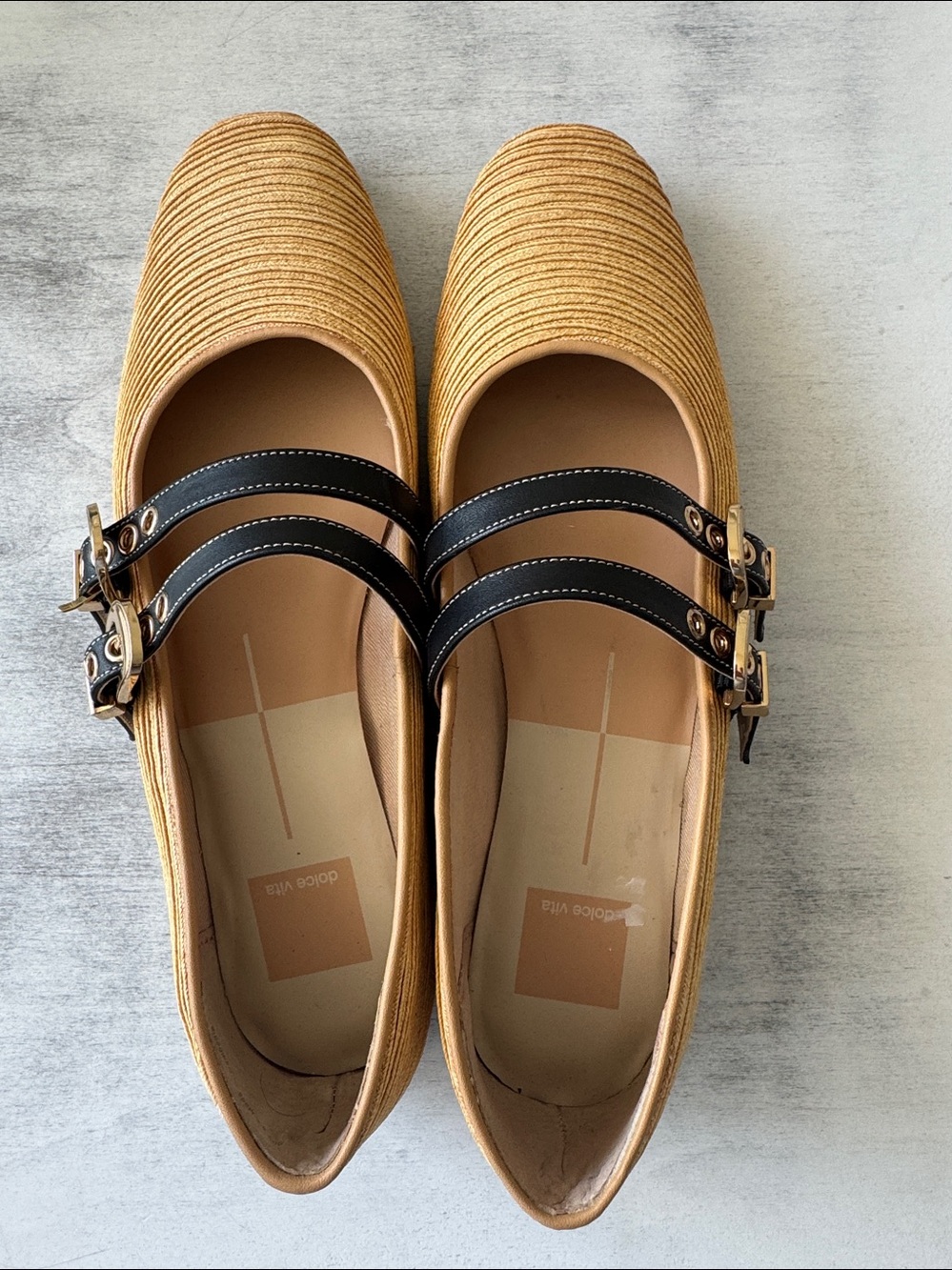 Dolce Vita Flats Baylee Ballet Flats Natural Raffia Sz 9.5 - Picture 10 of 14